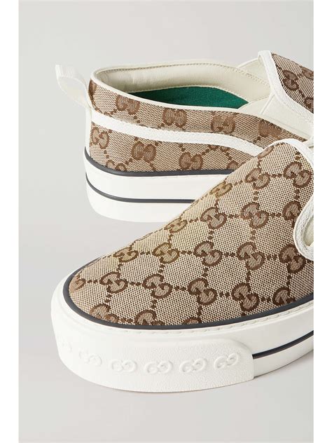 gucci embellished slip-on sneakers on|Gucci sneaker 1977 slip ons.